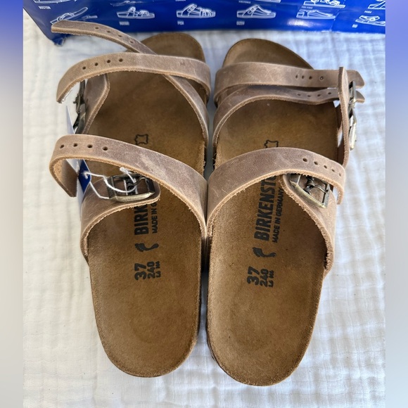 NWT Birkenstock Franca Oiled Leather Sandals Size 37 Medium/Narrow - Picture 3 of 5
